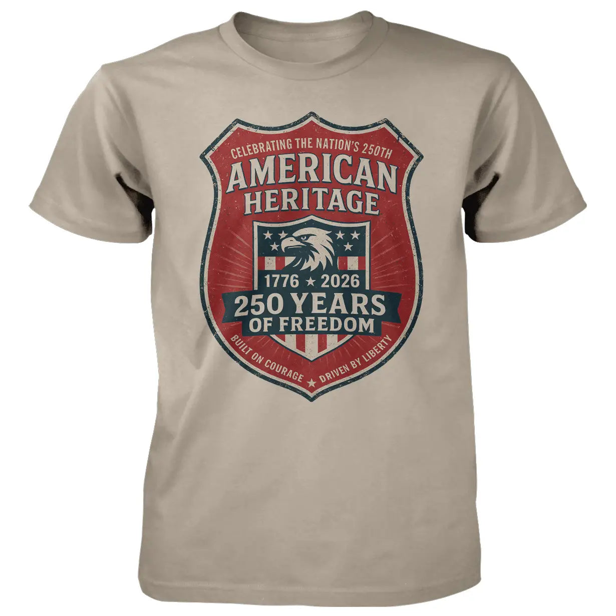 American Heritage Shield - 4.5 oz Cotton T-Shirt