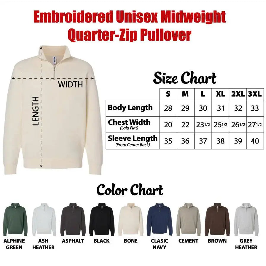 USA 250 Anniversary Quarter-Zip Sweatshirt, Us Flag Sweater