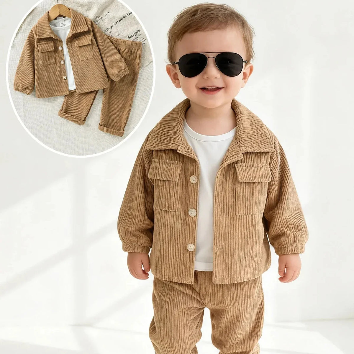 Baby Boy Jacket & Pants Set β 3β24 Months
