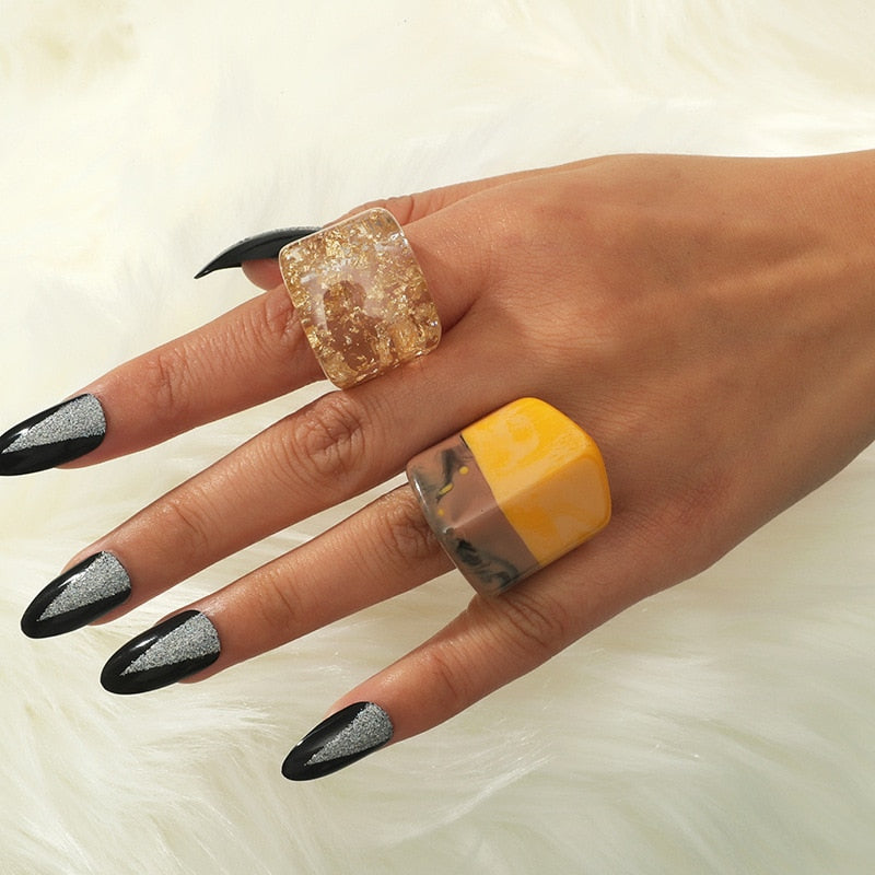 WOMEN'S RING • new collection CHELSEA Resin BYMANYC ® New York