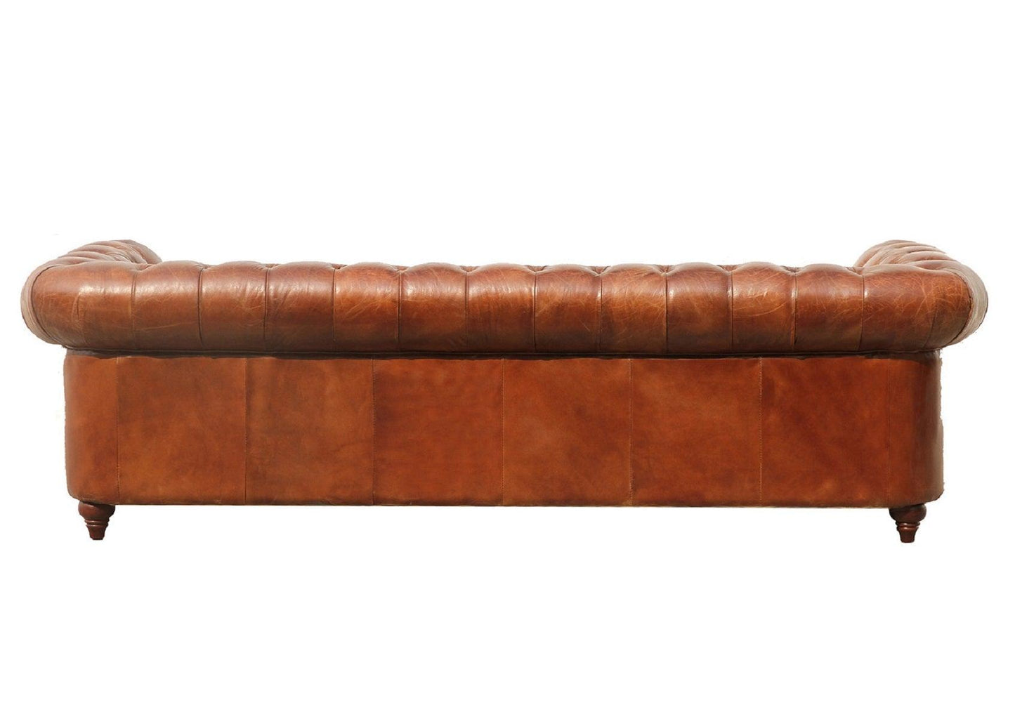 Canvello Paris Club Chester Bay Tufted Sofa, Brown