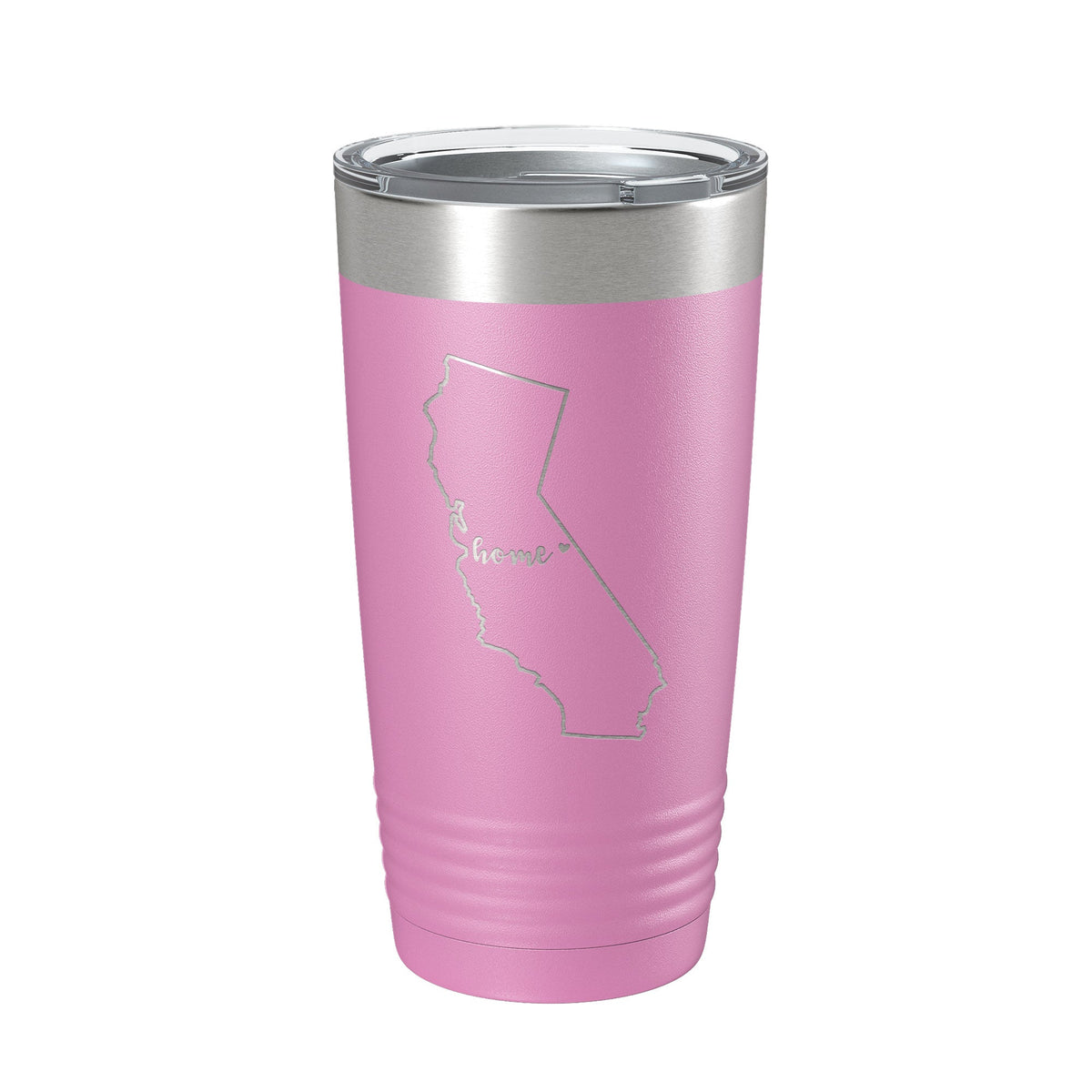 California Tumbler Home State Travel Mug Insulated Laser Engraved Map Coffee Cup 20 oz