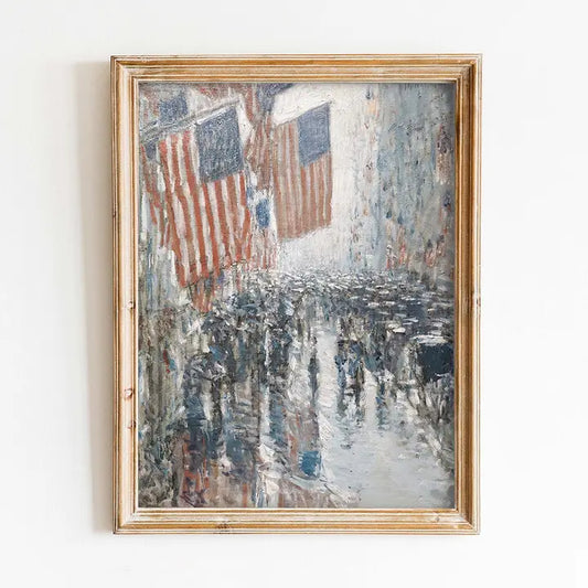 Fourth of July Vintage Art Print