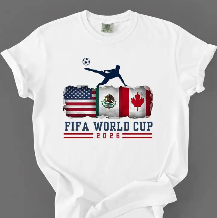 2026 Unisex Fifa World Cup USA Mexico Canada Soccer Tee