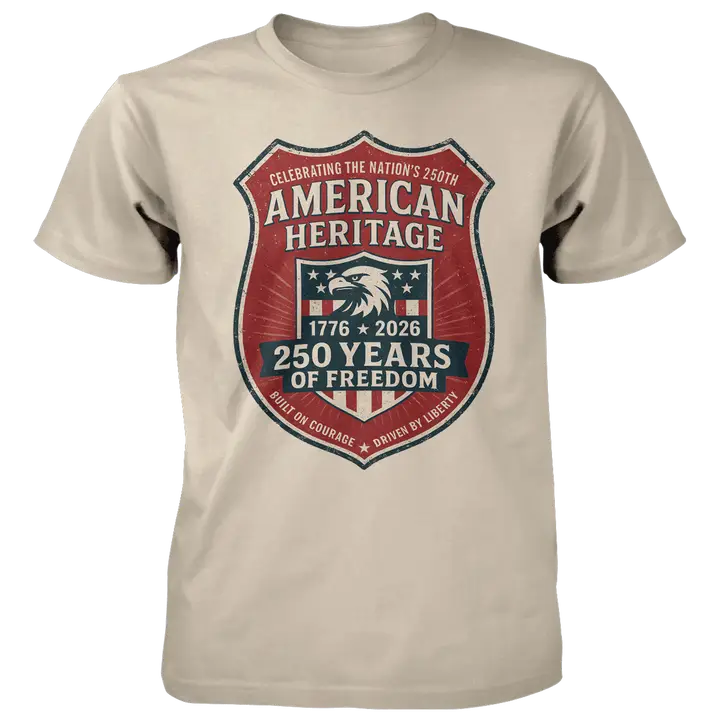 American Heritage Shield - 4.5 oz Cotton T-Shirt