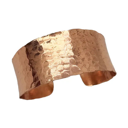 Handcrafted Copper Hammered Glow Pure Copper Cuff