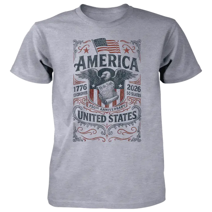 Americana Eagle 250 - 4.5 oz Cotton T-Shirt