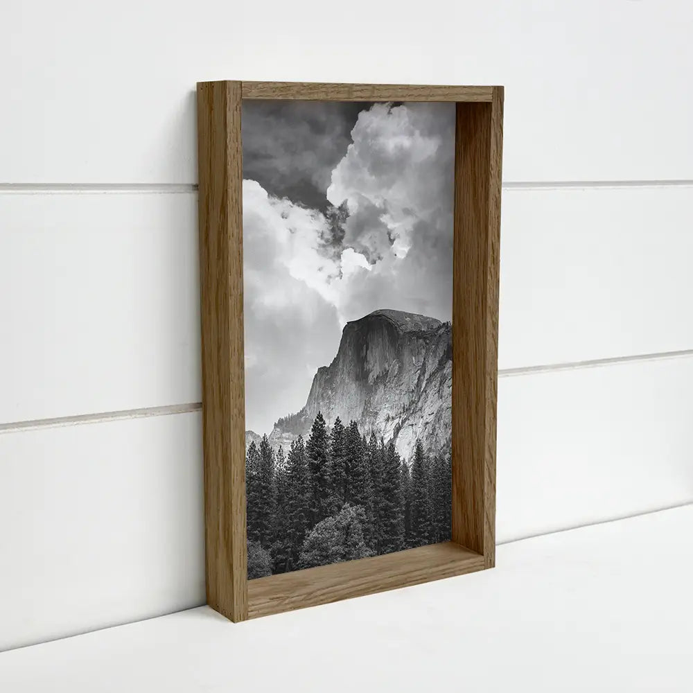 Yosemite Mountains - Cabin Living Room Canvas Wall Art