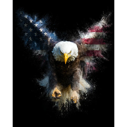 American Flag Bald Eagle - USA 250 Wall Art