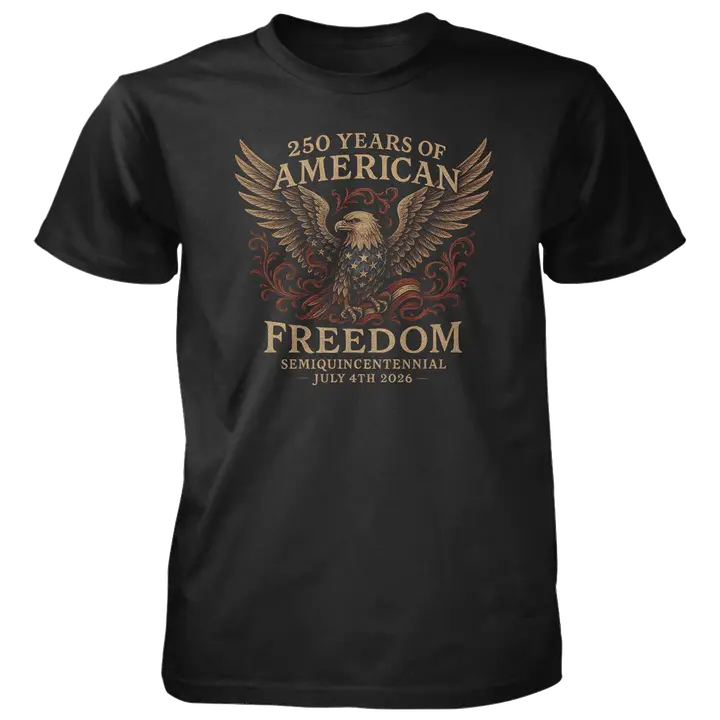 Vintage Freedom Eagle - 4.5 oz Cotton T-Shirt
