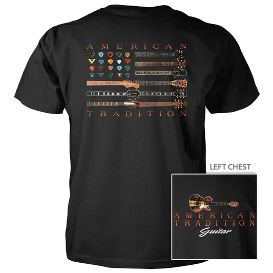 Guitar Flag - 4.5 oz Cotton T-Shirt