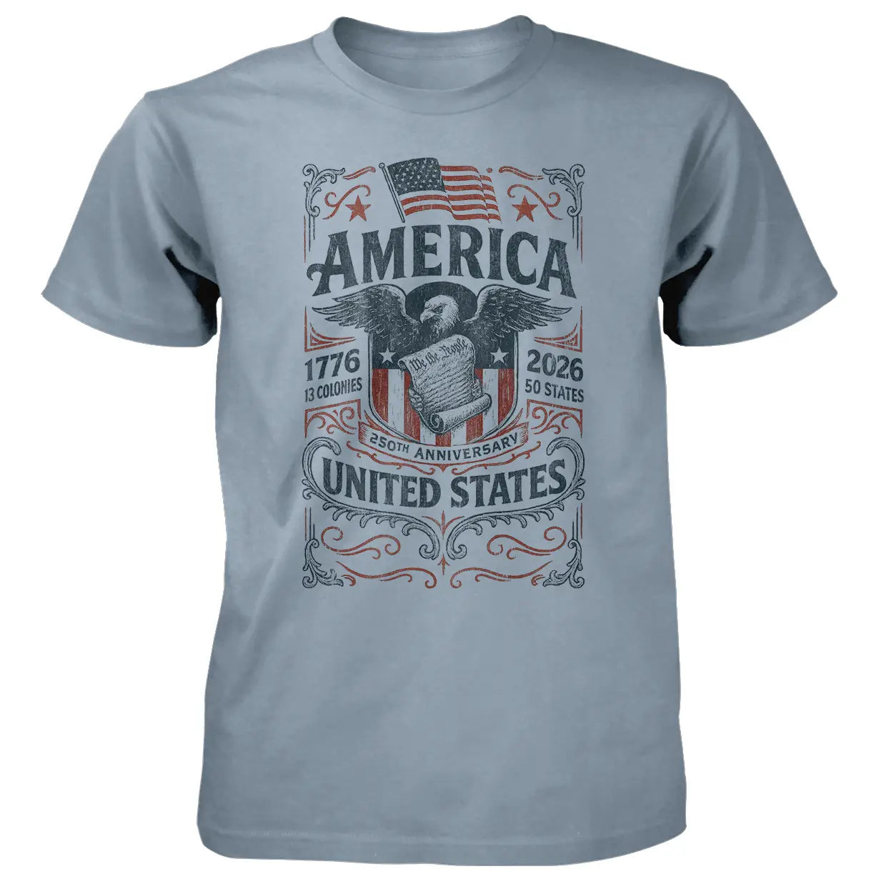Americana Eagle 250 - 4.5 oz Cotton T-Shirt