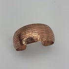 Handcrafted Ridged Horizon Copper Cuff