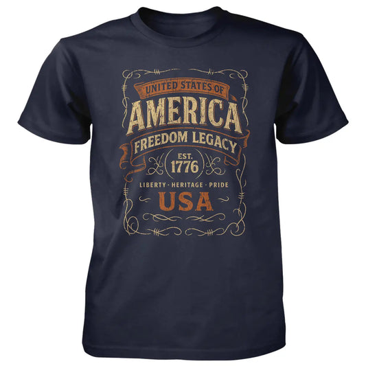 Freedom Filigree - 4.5 oz Cotton T-Shirt