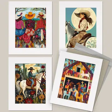 Portrait of A Young Warrior - Southwestern Art Prints 8x10 Artwork For 12x14 Frame