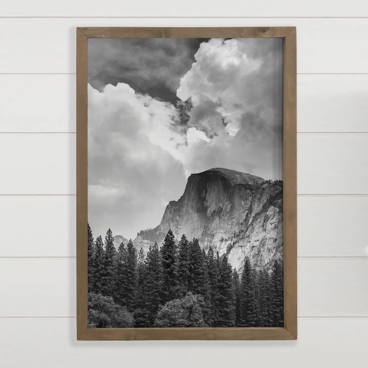 Yosemite Mountains - Cabin Living Room Canvas Wall Art