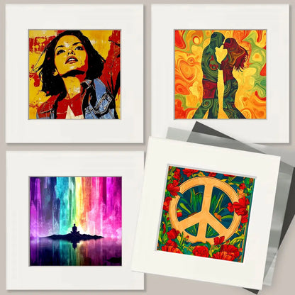 Morning Meditation - Retro 60's & 70's Art Prints - 8x10 Art Print For 11x14 Frame