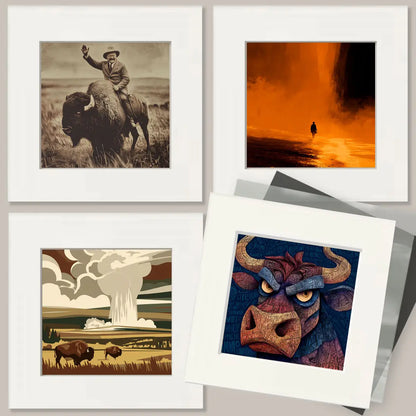 Sees All Ways At Once American West Art Print - 8"x10" Artwork For 11"x14" Frame