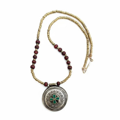 Stone Necklace Afghan Ethnic Jewelry - Layered Necklace