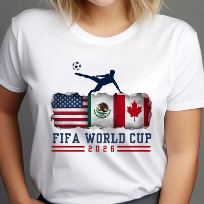 2026 Unisex Fifa World Cup USA Mexico Canada Soccer Tee