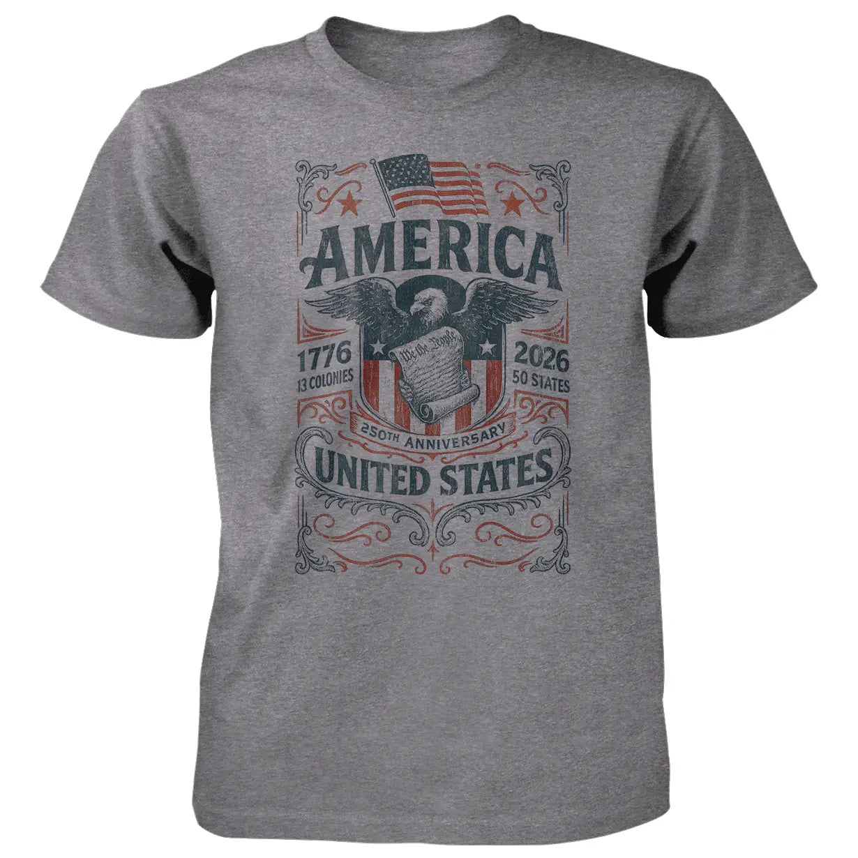 Americana Eagle 250 - 4.5 oz Cotton T-Shirt