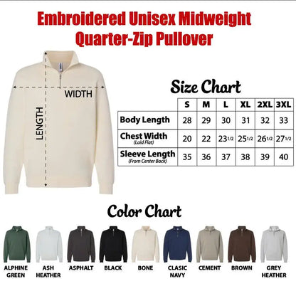 USA 250 Anniversary Quarter-Zip Sweatshirt, Us Flag Sweater