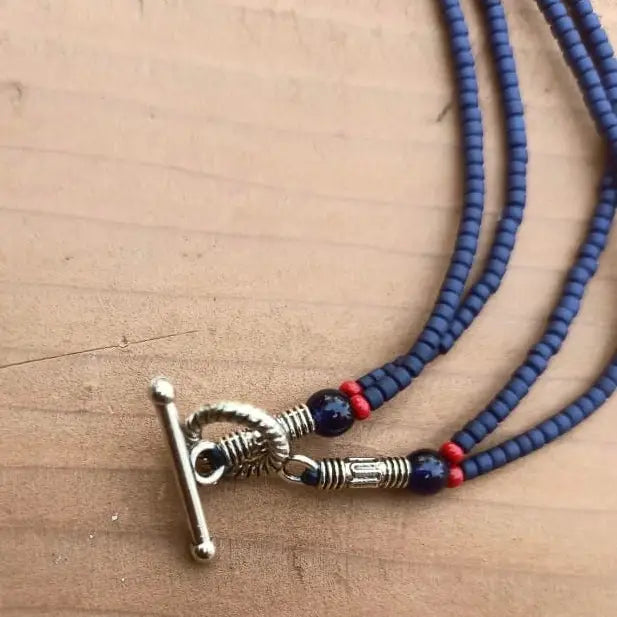 Turquoise & Amber Healing Crystal Pendant with Lapis Stone