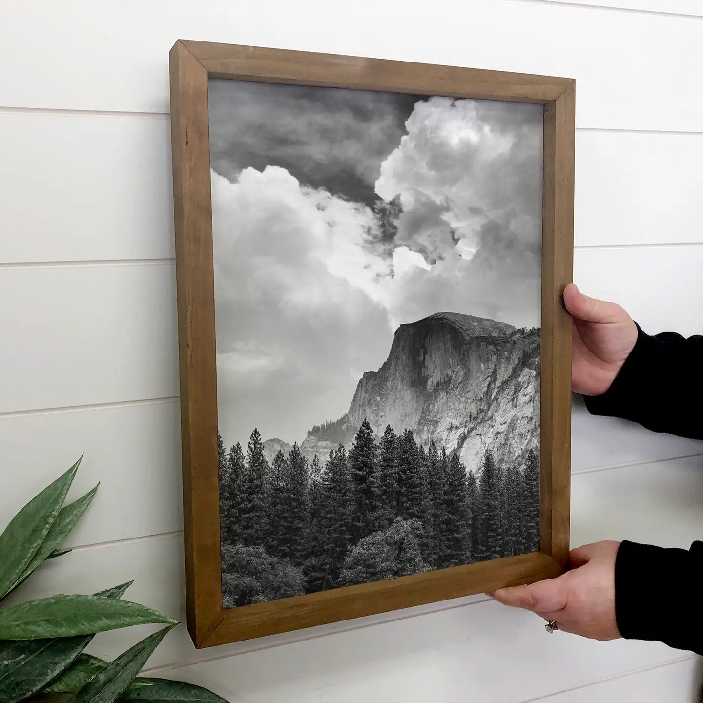 Yosemite Mountains - Cabin Living Room Canvas Wall Art