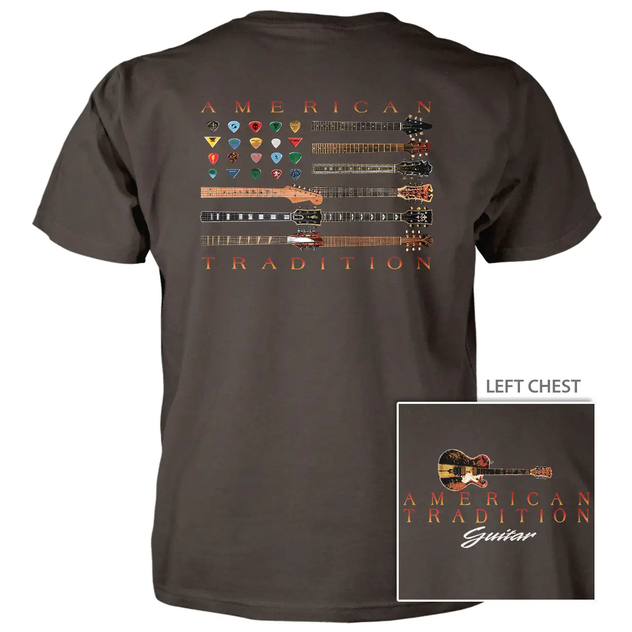 Guitar Flag - 4.5 oz Cotton T-Shirt