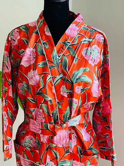 100% Cotton Kimono Robe