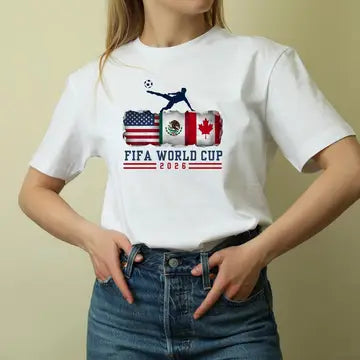 2026 Unisex Fifa World Cup USA Mexico Canada Soccer Tee