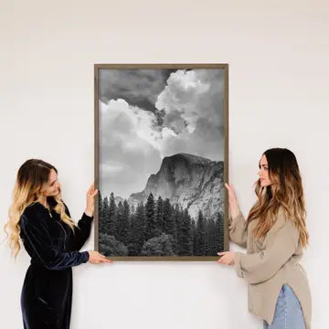 Yosemite Mountains - Cabin Living Room Canvas Wall Art