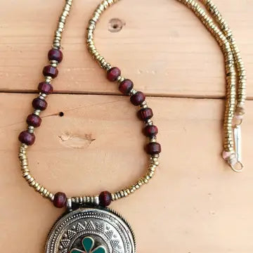 Stone Necklace Afghan Ethnic Jewelry - Layered Necklace