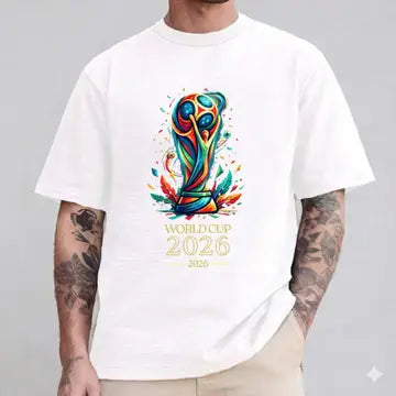 2026 World Cup Soccer Flags Graphic Tee