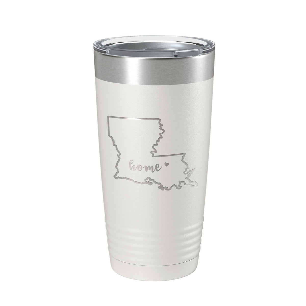Louisiana Tumbler Home State Travel Mug Insulated Laser Engraved Map Coffee Cup 20 oz