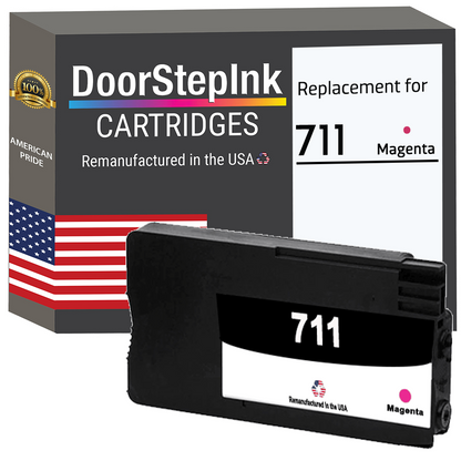 DoorStepInk for HP 711 (CZ131A) Magenta Remanufactured in the USA Ink Cartridge, CZ131A