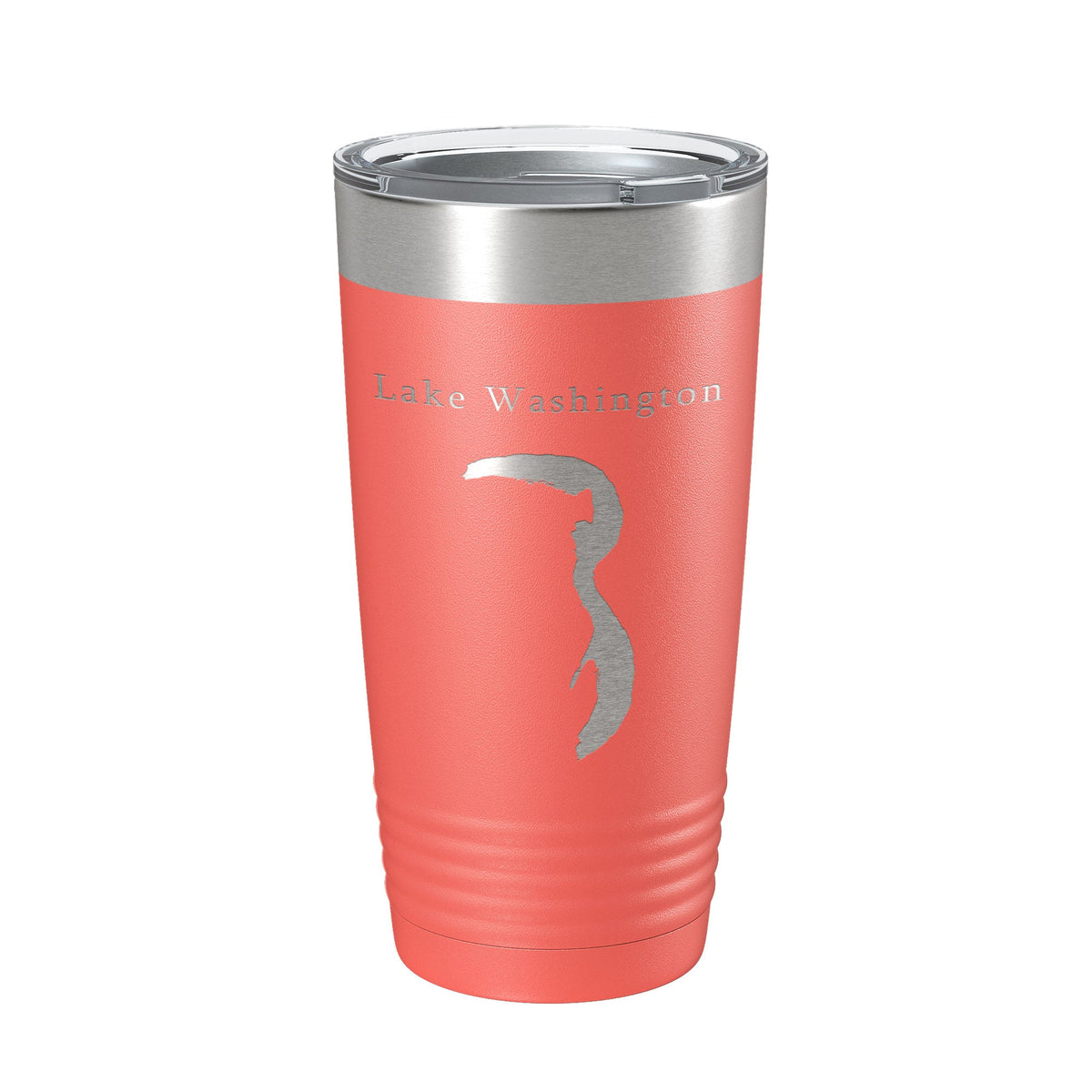 Lake Washington Map Tumbler Travel Mug Insulated Laser Engraved Coffee Cup Mississippi 20 oz