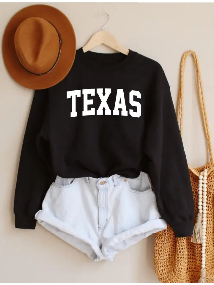 Texas Lettering Women's Heavy Blend Sweatshirt