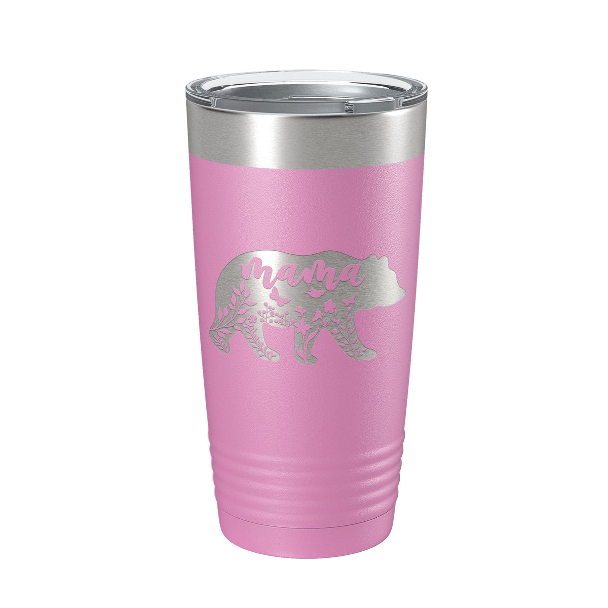 Mama Bear Tumbler Travel Mug Insulated Laser Engraved Coffee Cup Momma Mom Mother's Day Gift Cute 20 oz