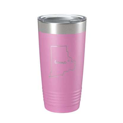 Rhode Island Tumbler Home State Travel Mug Insulated Laser Engraved Map Coffee Cup 20 oz