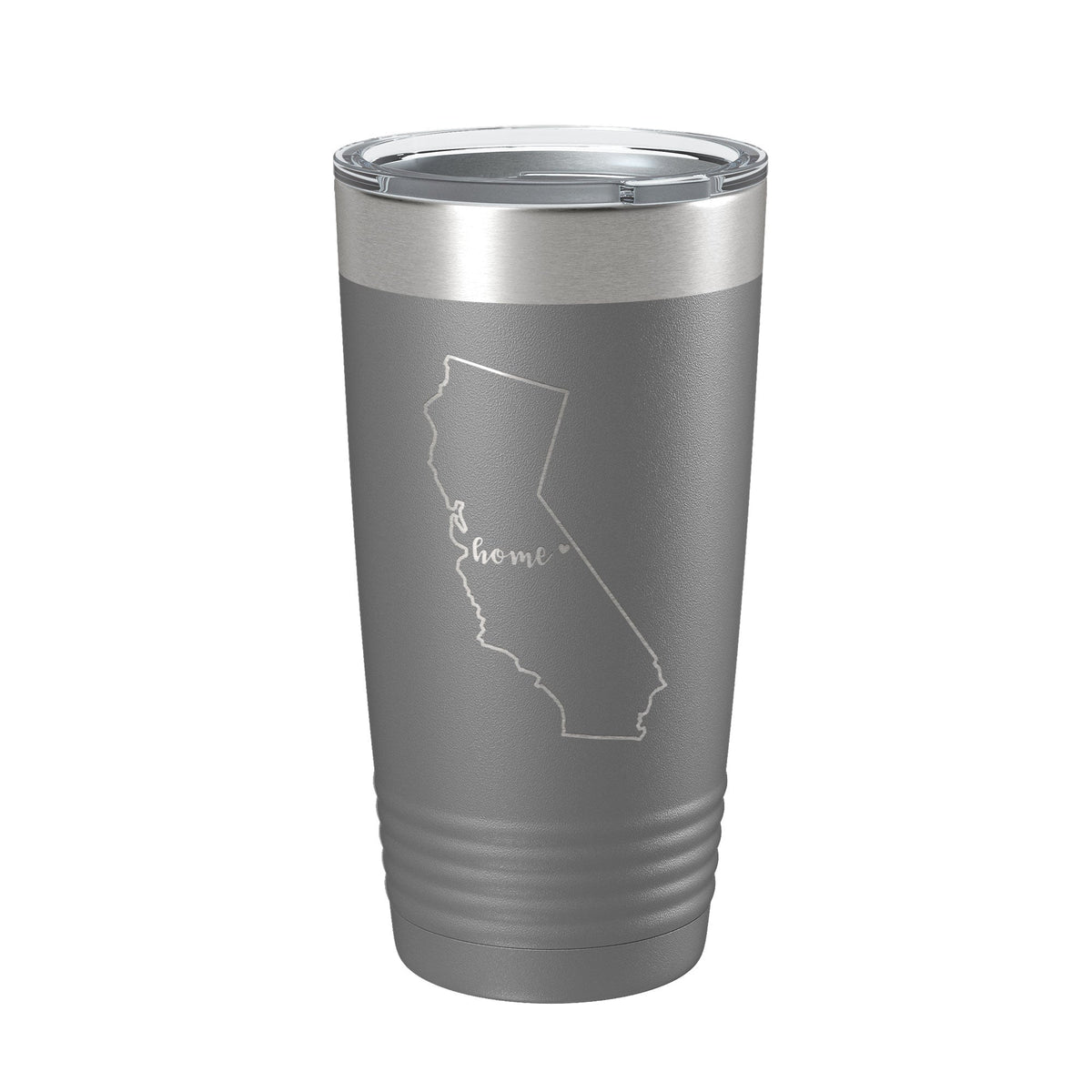 California Tumbler Home State Travel Mug Insulated Laser Engraved Map Coffee Cup 20 oz