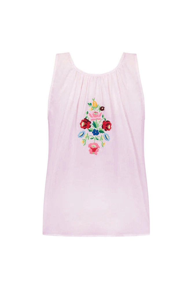 Boho Western Embroidered Floral Tassel Tie-Front Vest