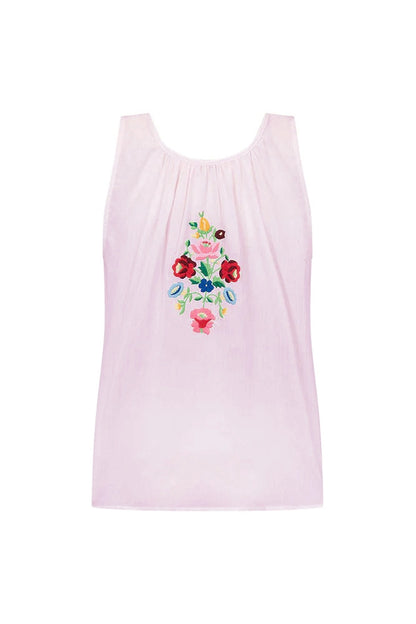 Boho Western Embroidered Floral Tassel Tie-Front Vest