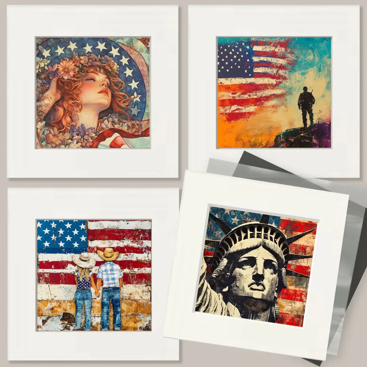 American Flag Bald Eagle - USA 250 Wall Art