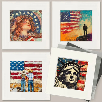 American Flag Bald Eagle - USA 250 Wall Art