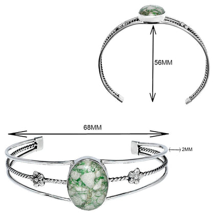 Premium Quality Utah Variscite Cuff Bangle Bracelet B-1012 40-EB10427