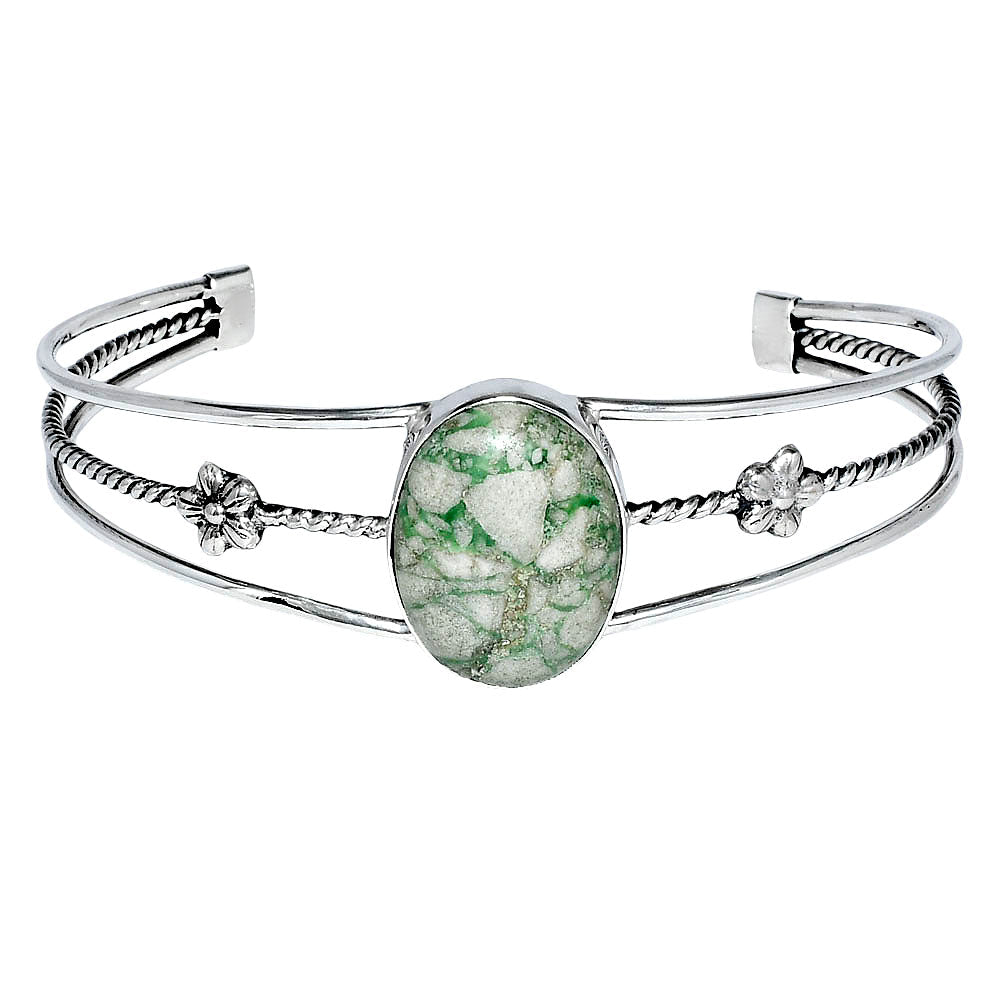 Premium Quality Utah Variscite Cuff Bangle Bracelet B-1012 40-EB10427