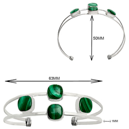 Premium Quality Malachite Eye Cuff Bangle Bracelet B-1047 41-EB10438