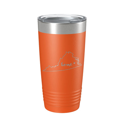 Virginia Tumbler Home State Travel Mug Insulated Laser Engraved Map Coffee Cup 20 oz