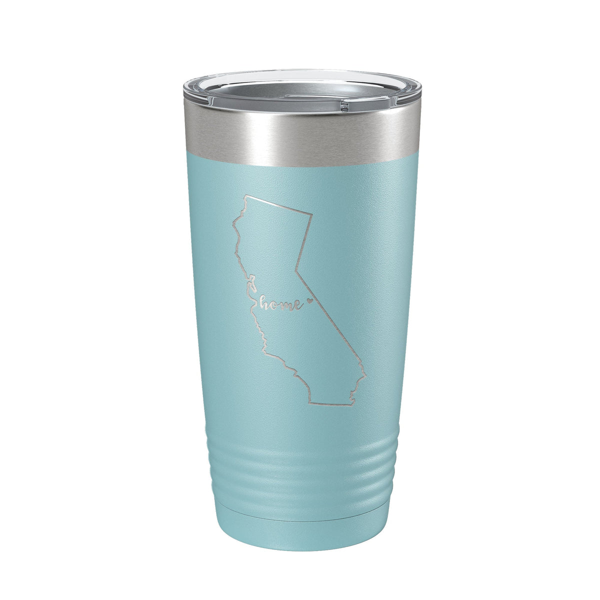 California Tumbler Home State Travel Mug Insulated Laser Engraved Map Coffee Cup 20 oz
